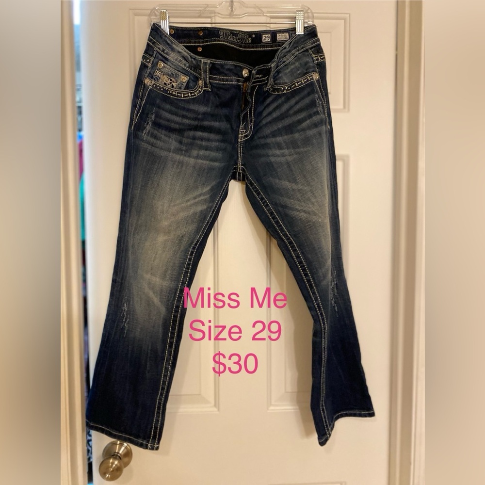 Miss Me Dark Blue Flare Jeans